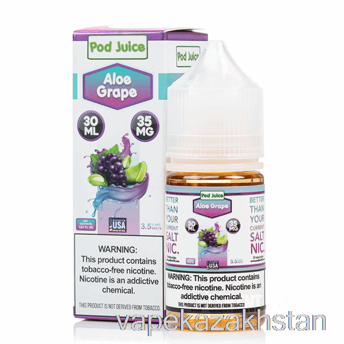 Vape Disposable Aloe Grape - Pod Juice - 30mL 20mg